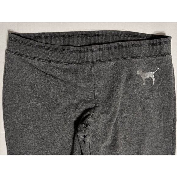 Pink Victoria’s Secret Gray Silver Skinny Sweatpants Size Small Vintage - Picture 3 of 12
